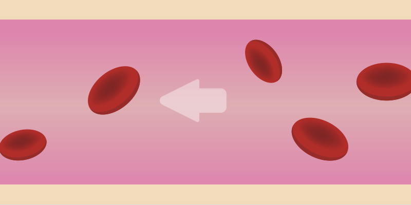 鮮やかな赤色のサラサラ血液